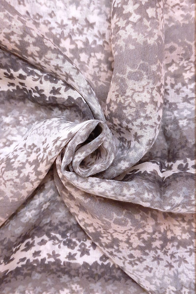 mini layered ditsy floral print - grey