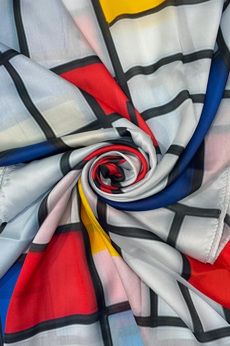 mondrian abstract scarf