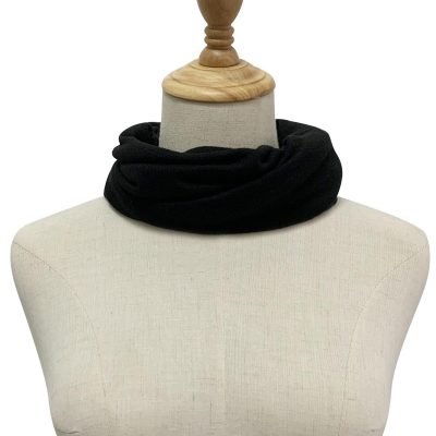 snood neck warmer plain black