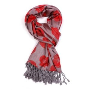 fine pashmina poppy scarf