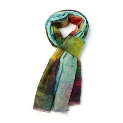 abstract blue scarf
