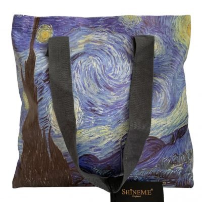 Van Gogh Starry Night Print Shopper Bag – Blue