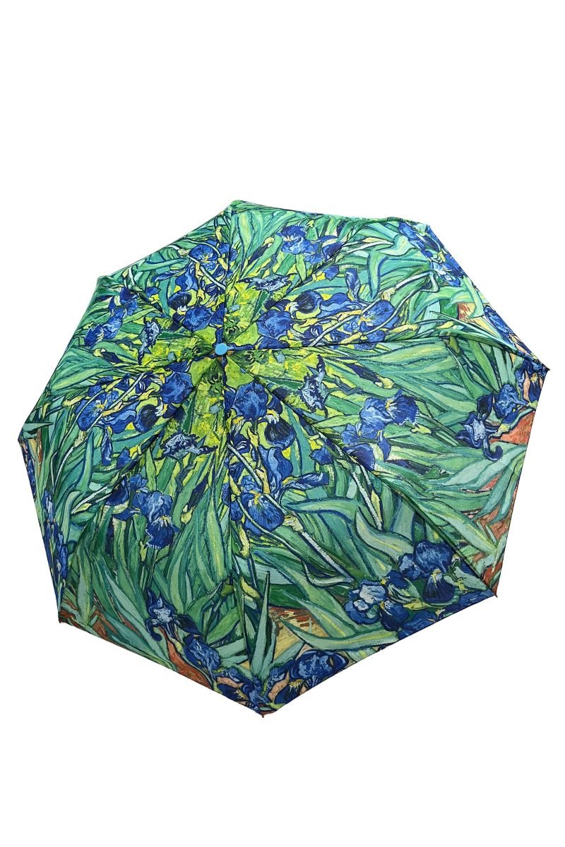 Van Gogh Iris Print Umbrella Short – Blue