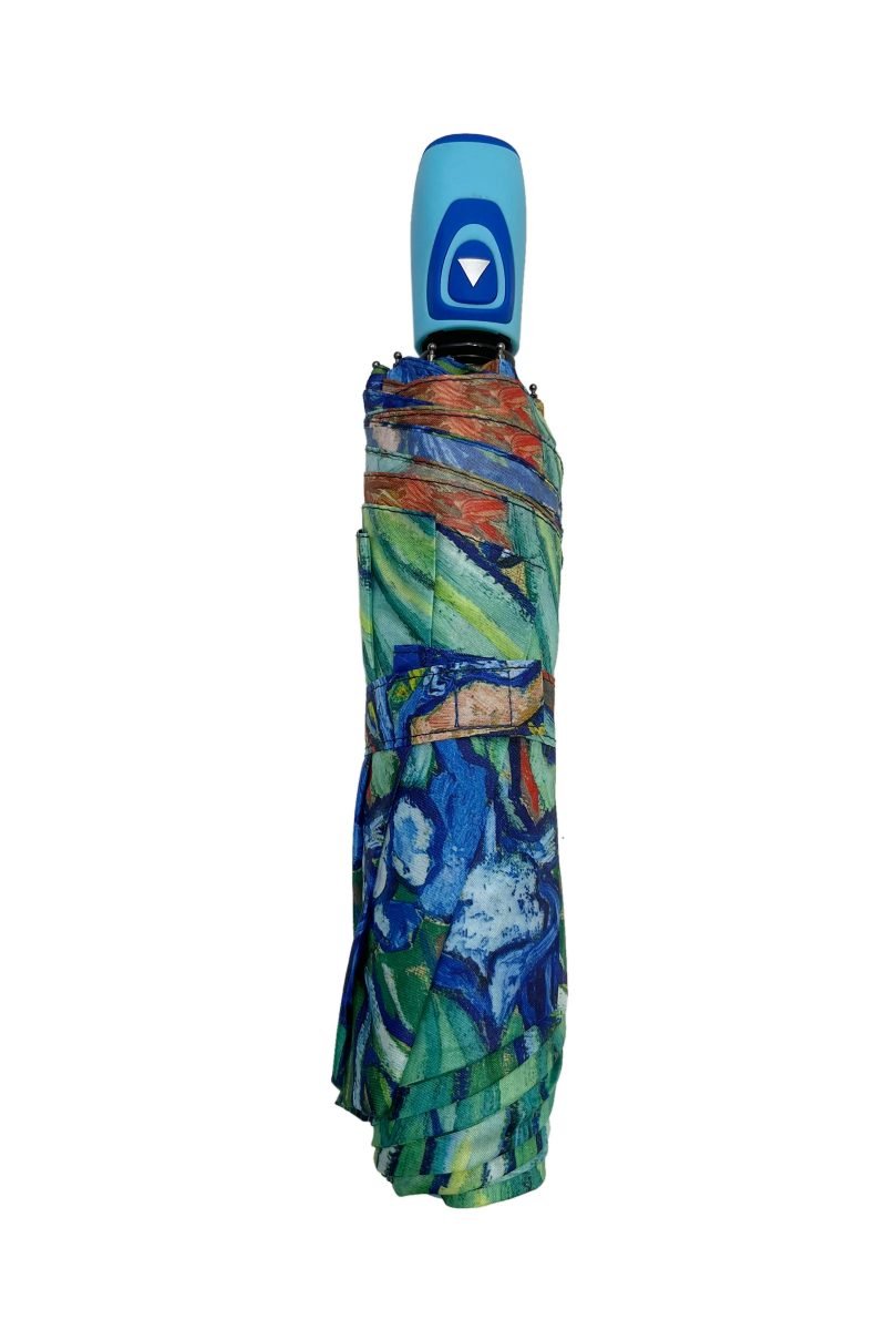 Van Gogh Iris Print Umbrella Short – Blue