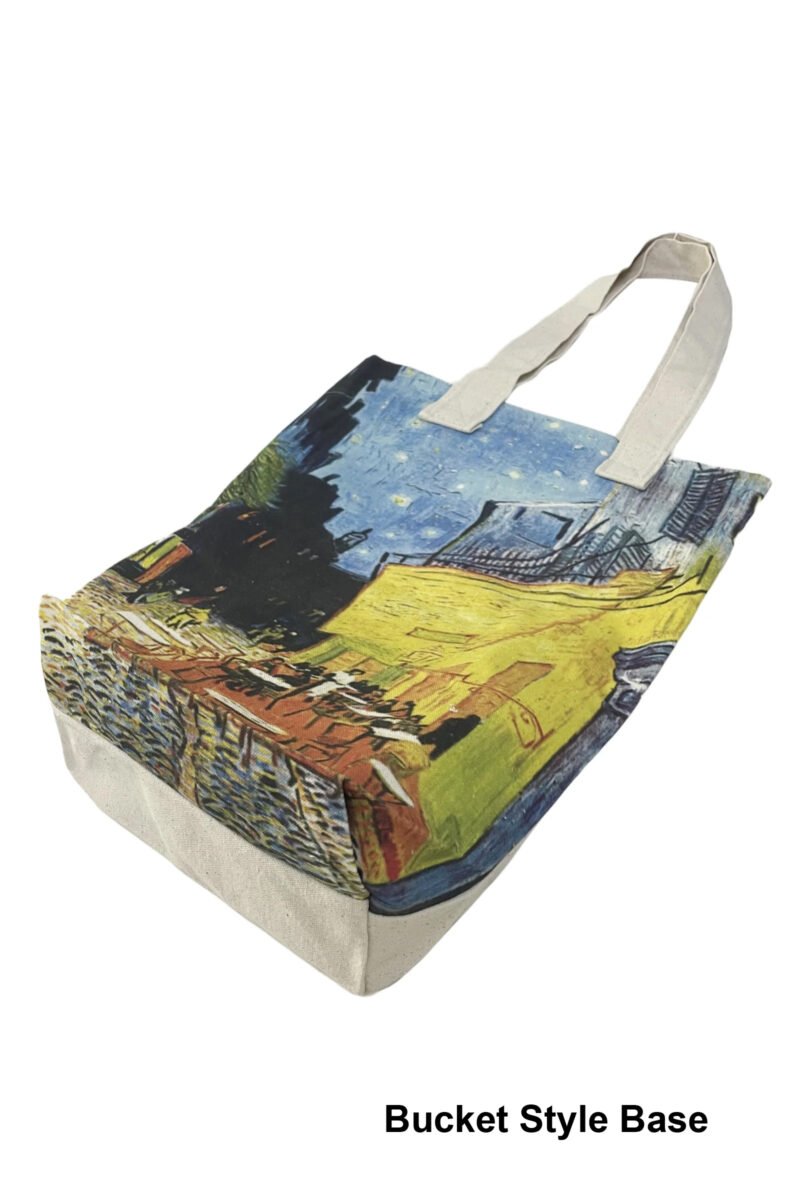 graffiti doodle print cotton tote bag