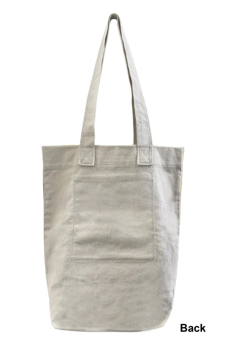 puppy dog eyes print cotton tote bag