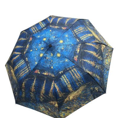Van Gogh Starry Night Over The Rhone Print Umbrella (Short)