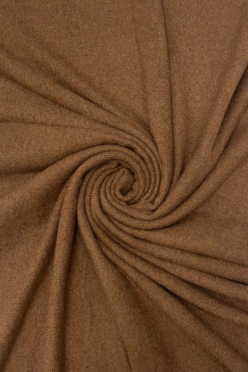 soft plain wool rich blanket scarf mocha